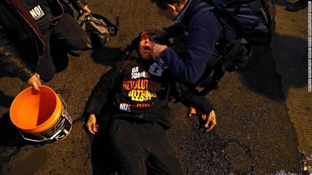 Demo Trump di Washington, 217 Orang Ditangkap dan 6 Polisi Terluka