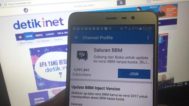 Bos BBM: Saluran Palsu Sudah Kami Hapus