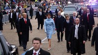 Parade ini menjadi tradisi bagi setiap Presiden AS yang baru dilantik. Pool/Jonathan Ernst/Reuters/detikFoto.