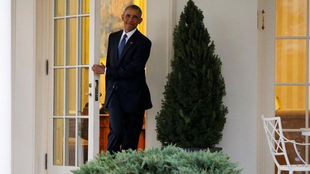 Momen terakhir Barack Obama di Ruang Oval Gedung Putih