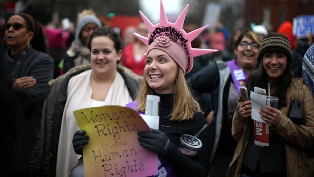Sehari Pasca Pelantikan Presiden AS, Demo Anti-Trump Meluas