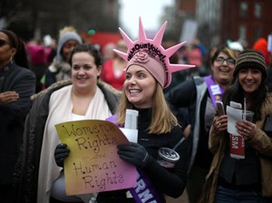 Sehari Usai Dilantik, Presiden Trump Didemo Ratusan Ribu Wanita
