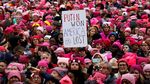 Ratusan Ribu Wanita Demo Donald Trump