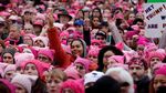 Ratusan Ribu Wanita Demo Donald Trump