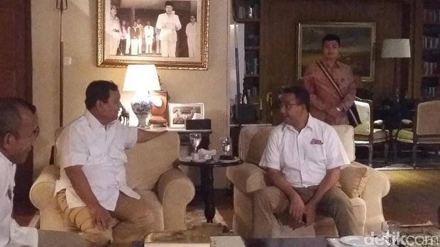 Anies dan Sandiaga sowan ke Prabowo