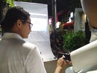 Sandiaga hadiri launching video kampanye, Minggu (22/1).