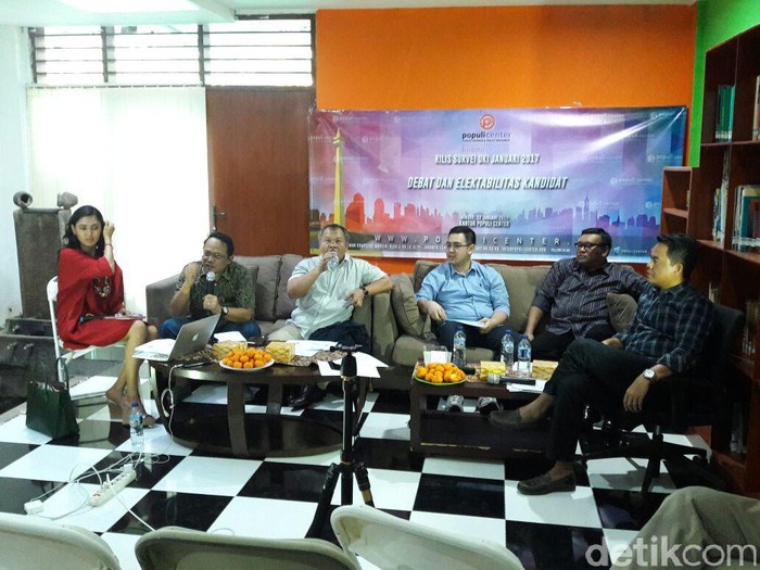 Populi Center: Elektabilitas Ahok Tertinggi, Anies Salip Agus