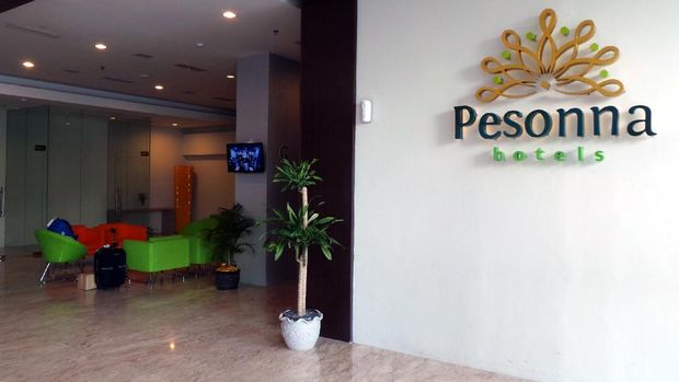 Bagian lobi Pesonna Hotel Pekanbaru (Wahyu/detikTravel)