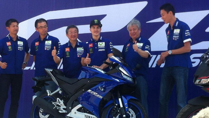 Aksi Maverick Vinales di Sentul