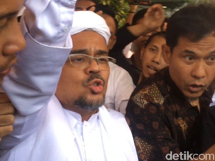 Tiba di Mapolda Metro, Habib Rizieq: Tak Ada Rencana Makar