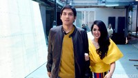 Lucky dan Tiara saat ditemui di Gedung Trans TV pada Senin (23/1/2017). Pool/Noel/detikFoto.