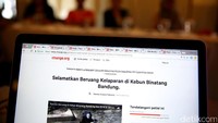 Situs change.org menampilkan petisi penyelamatan hewan beruang di Kebun Binatang Bandung.