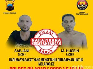 Setelah 8 Hari, 2 Napi Nusakambangan yang Kabur Belum Tertangkap