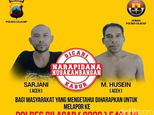 Setelah 8 Hari, 2 Napi Nusakambangan yang Kabur Belum Tertangkap