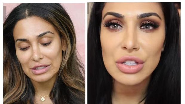 Foto: Membandingkan Wajah <i>Beauty Vlogger</i> Saat Pakai dan Tidak Pakai Makeup
