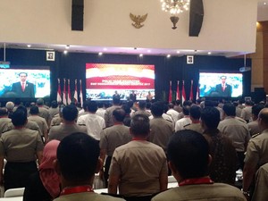 Presiden Jokowi Hadiri Rapim Polri