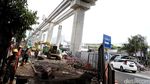 Bangun Stasiun H Nawi, Jalan Fatmawati Ditutup