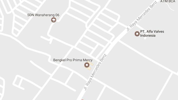 Nama Mercedes-Benz di peta Google