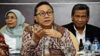 Zulkifli memimpin rapat gabungan pimpinan MPR. Pool/MPR.