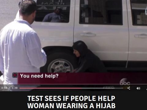 Ini Perbedaan Reaksi Pria di Inggris Saat Wanita Berhijab Butuh Bantuan