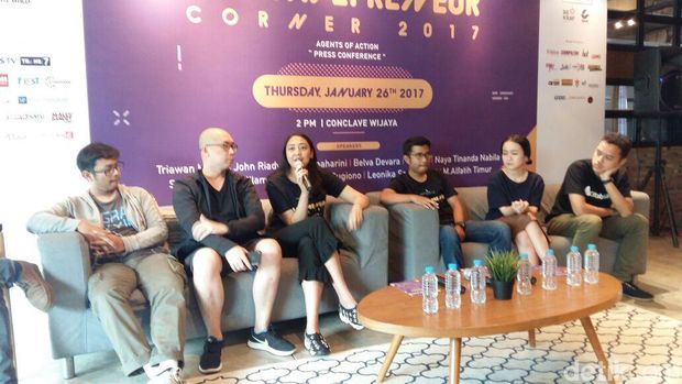 Konferensi pers acara Creativepreneur