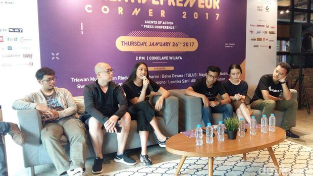 Konferensi pers acara Creativepreneur