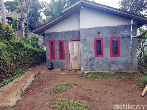 Rumah tempat 5 tahanan bersembunyi di Sukabumi