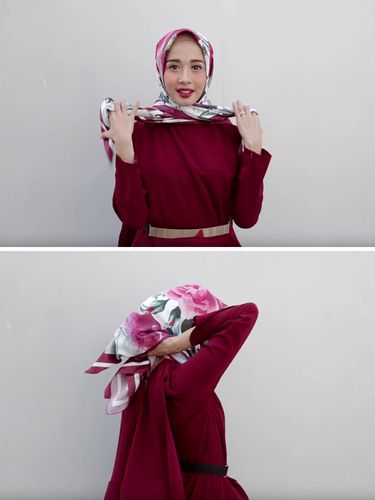 Tampil Cantik Ke Acara Formal Dengan Tutorial Hijab Ala Laudya Cynthia Bella