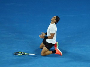 Nadal ke Final Usai Menangi Laga Sengit Lawan Dimitrov