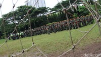 Pengamanan debat ini juga menghadirkan pasukan TNI.