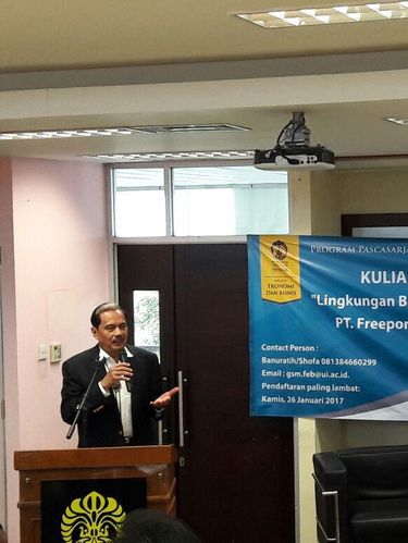 Chappy Hakim di Kuliah Umum UI
