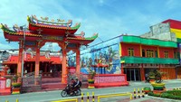 Kelenteng Hock Siu Kiong adalah kelenteng tertua di Kabupaten Siak, Provinsi Riau. Kelenteng ini berdiri sejak masa pemerintahan Sultan Syarif Kasim II (Wahyu/detikTravel)