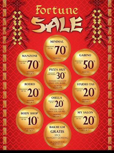 Yuk, Serbu 5 Mal Jakarta yang Gelar Diskon Hingga 80% di Hari Imlek