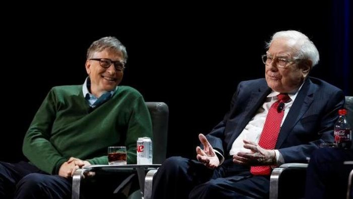 Bill Gates dan Warren Buffet di Universitas Columbia