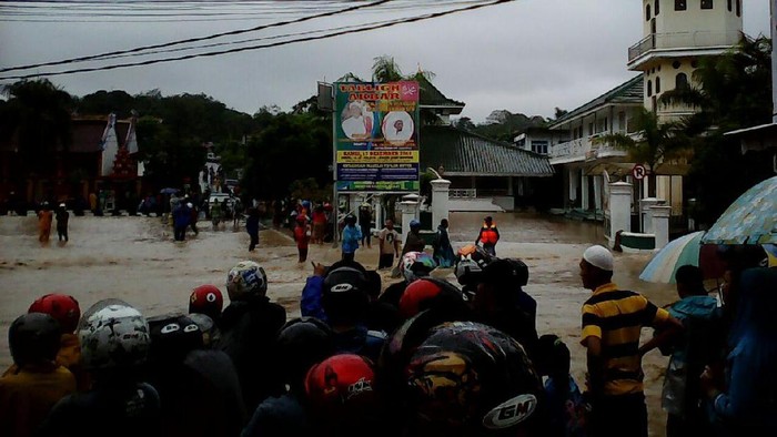 Banjir di Bangka, 3 Jembatan Putus dan 1.500 Orang Mengungsi