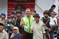 Baksos di Megamendung, Bogor, Sabtu (28/1).
