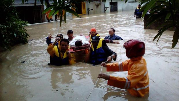 Banjir di Bangka, 3 Jembatan Putus dan 1.500 Orang Mengungsi