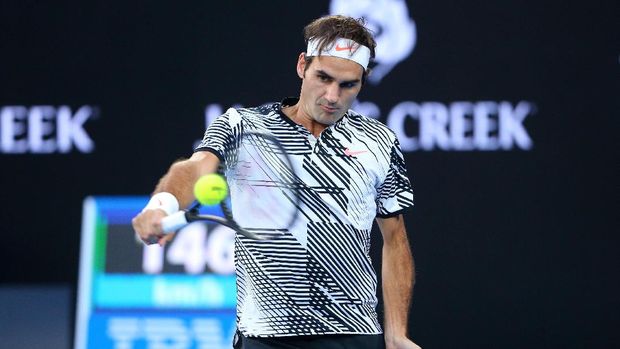 Roger Federer kehilangan set kedua