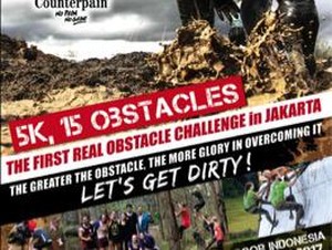 Counterpain Mud Warrior 2017! Ajang Lari Rintangan Pertama di Jakarta