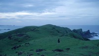 Foto: Mendaki puncak bukit bisa dimulai dari sekitar Pantai Aan. Untuk mencapai puncaknya, dibutuhkan waktu sekitar 10 menit. Treknya pun tidak terlalu terjal dan cukup bersahabat untuk didaki (Kurnia/detikTravel)