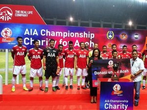 Pertarungan Bintang Sepak Bola di AIA Championship for Charity