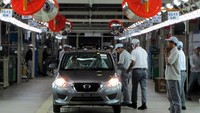 Adapun mobil yang diproduksi di pabrik itu antara lain Datsun GO+, Datsun GO, dan Datsun Go Live. Totalnya, Nissan memproduksi mobil merek Datsun sebanyak 2.716 unit selama periode Januari-Juli 2019. Foto: detikOto
