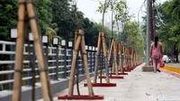 Kini pejalan kaki akan merasa nyaman melintas di jalur pedestrian tersebut.