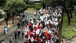 Massa FPI Bergerak ke Polda, Jalan Sudirman Macet