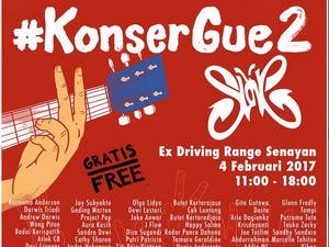 Puluhan Musisi Gabung di #KonserGue2 Sabtu Ini