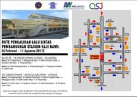 Ada Proyek Stasiun Blok M dan Haji Nawi, Lalu Lintas Dialihkan