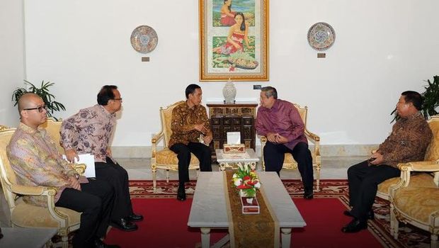 Percakapan antara Jokowi dan SBY.