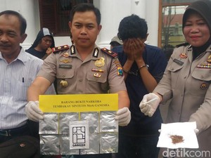 Polisi Ungkap Peredaran Tembakau Sintetis Berlogo Gajah