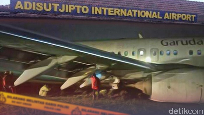 3 Investigator KNKT Selidiki Tergelincirnya Garuda di Yogya