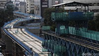 Ini penampakan kondisi terkini proyek pembangunan mass rapid transit (MRT) di Jakarta, Kamis, (2/2/2017).